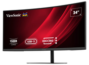 ViewSonic VG3419C-2 34” 120Hz UWQHD Curved Docking Monitor with KVM Switch Desktop Monitor ViewSonic