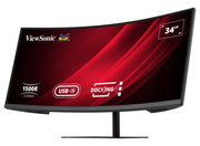ViewSonic VG3419C-2 34” 120Hz UWQHD Curved Docking Monitor with KVM Switch Desktop Monitor ViewSonic