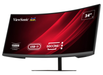 ViewSonic VG3419C-2 34” 120Hz UWQHD Curved Docking Monitor with KVM Switch Desktop Monitor ViewSonic