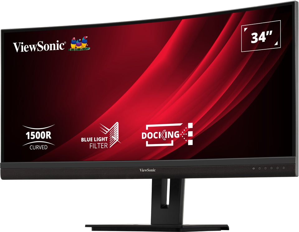 ViewSonic VG3456C 34" 100Hz UWQHD Curved Docking Monitor Desktop Monitor ViewSonic
