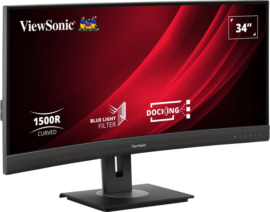 ViewSonic VG3456C 34" 100Hz UWQHD Curved Docking Monitor Desktop Monitor ViewSonic