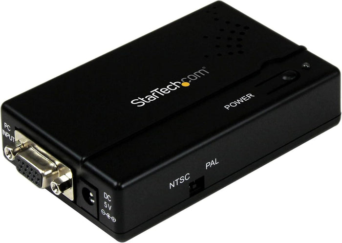 Startech VGA2VID High Resolution VGA to Composite (RCA) or S-Video Converter - PC to TV - TAA Video Signal Converter Startech