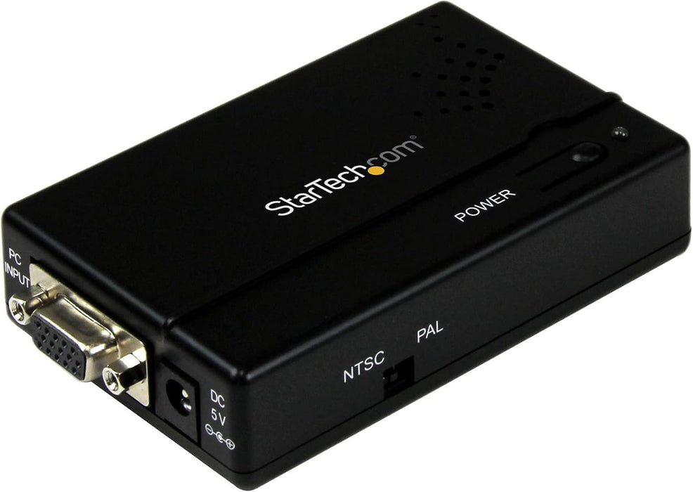 Startech VGA2VID High Resolution VGA to Composite (RCA) or S-Video Converter - PC to TV - TAA Video Signal Converters Startech