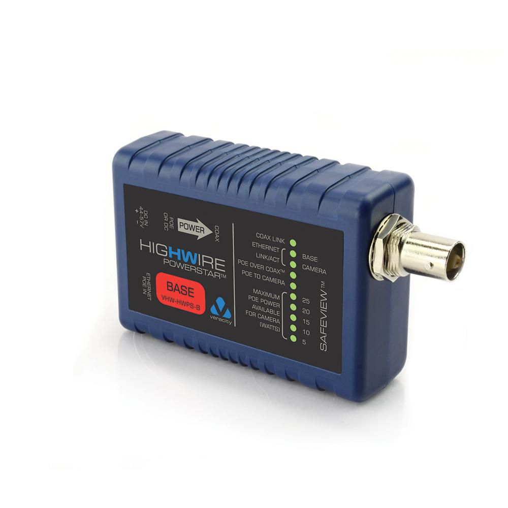 Veracity Highwire 1.5W 100Base-T Ethernet Base Unit | VHW-HWPS-B Adapter / Converter Veracity