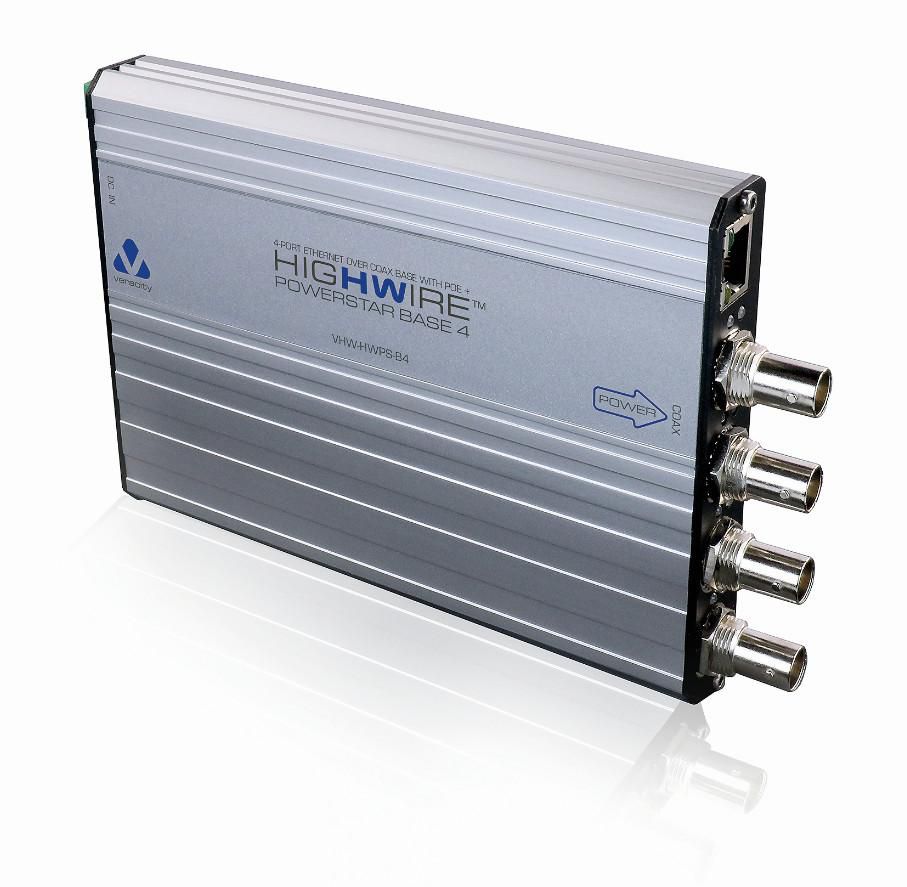 Veracity Highwire Powerstar Base 4 Network Extender | VHW-HWPS-B4 Adapter / Converter Veracity