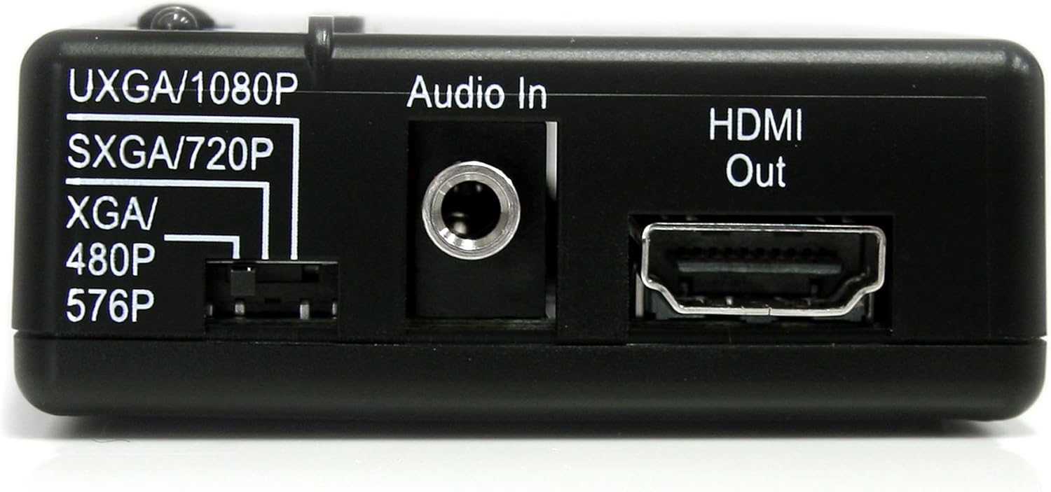 Startech Composite and S-Video to HDMI Converter with Audio - TAA | VID2HDCON Video Signal Converter Startech