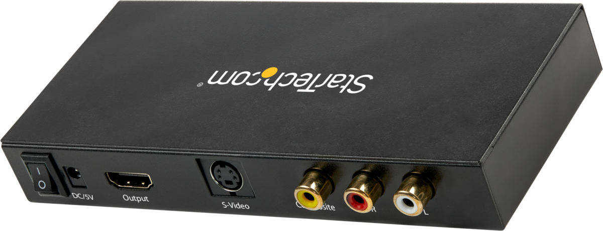 StarTech S-Video or Composite to HDMI Converter with Audio | VID2HDCON2 Video Signal Converter Startech