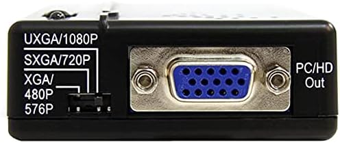 StarTech Composite and S-Video to VGA Video Scan Converter | VID2VGATV2 Video Signal Converter Startech