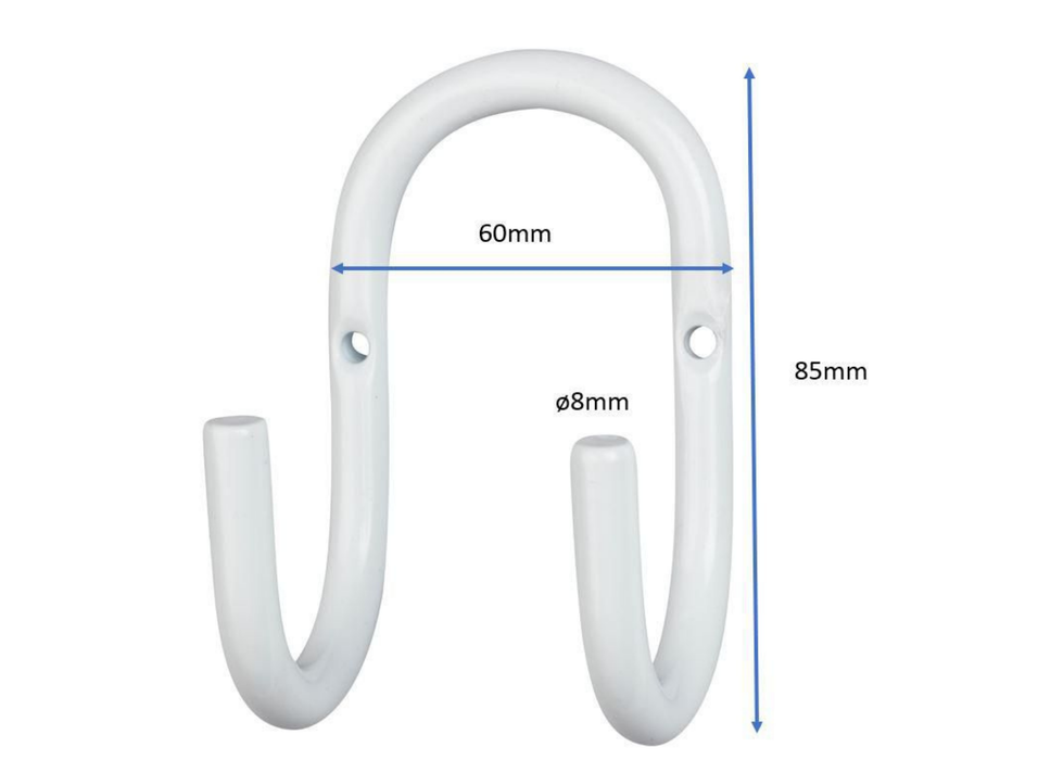 Vivolink Wall Cable Organizer with White Screws | VLCBLHOOK Cable Organizers Vivolink