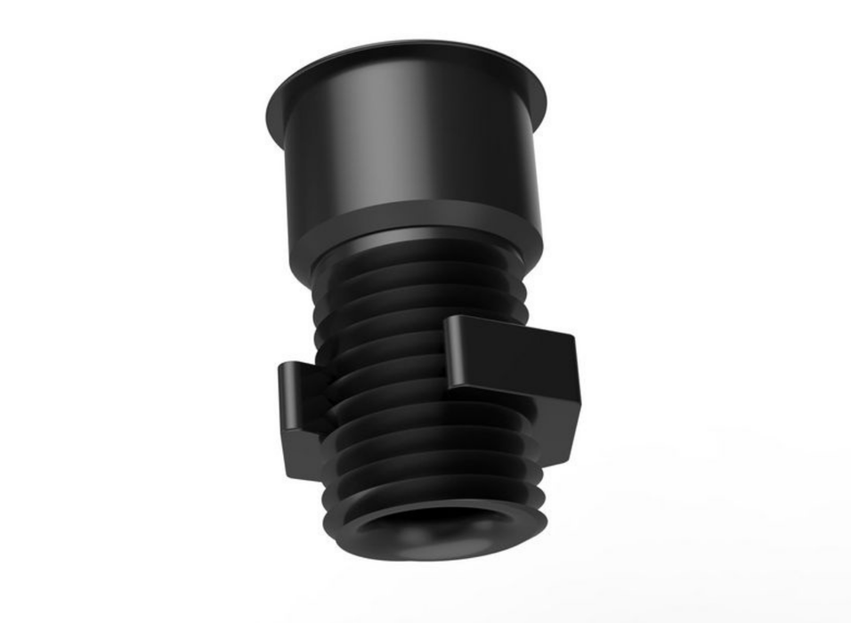 Vivolink Desk Cable Grommet, Black Aluminum, 22mm Cutout for Up to 35mm Desk Plates | VLDG22-B Cable Organizers Vivolink