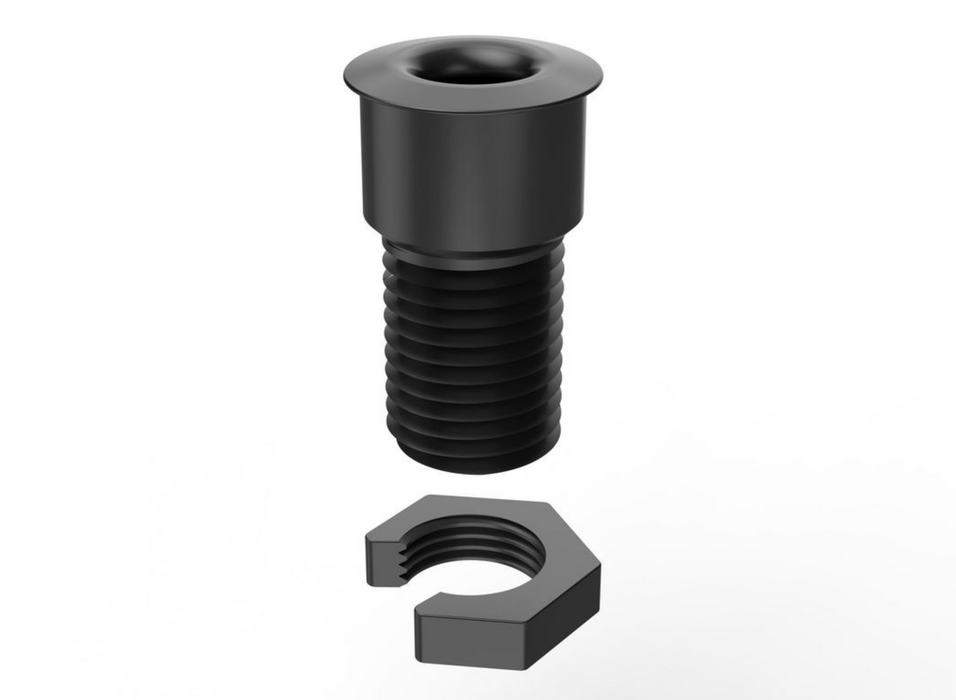 Vivolink Desk Cable Grommet, Black Aluminum, 22mm Cutout for Up to 35mm Desk Plates | VLDG22-B Cable Organizers Vivolink