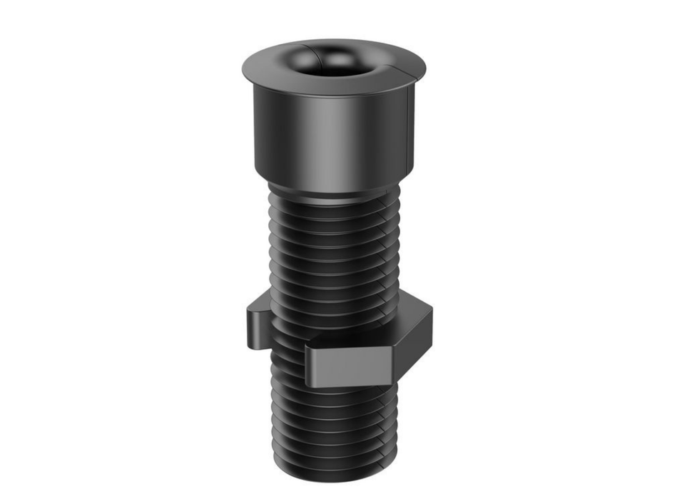 Vivolink Desk Cable Grommet, Black Aluminum, Large for Up to 55mm Desk Plates | VLDG22L-B Cable Organizers Vivolink