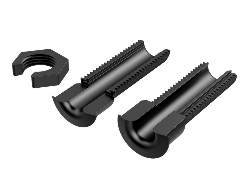 Vivolink Desk Cable Grommet, Black Aluminum, Large for Up to 55mm Desk Plates | VLDG22L-B Cable Organizers Vivolink