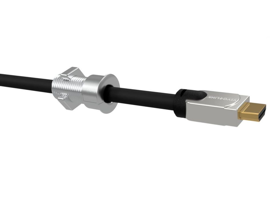 Vivolink Desk Cable Grommet, Aluminium, 22mm Cutout for Up to 35mm Desk Plates | VLDG22 Cable Organizers Vivolink