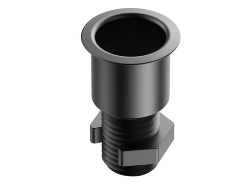 Vivolink Desk Cable Grommet, Black Aluminum, 24mm Cutout for Up to 35mm Desk Plates | VLDG24-B Cable Organizers Vivolink