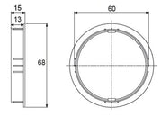 Vivolink Desk Grommet, 60mm Aluminum Cable Organizer for Conference Tables | VLDG60 Cable Accessory Vivolink