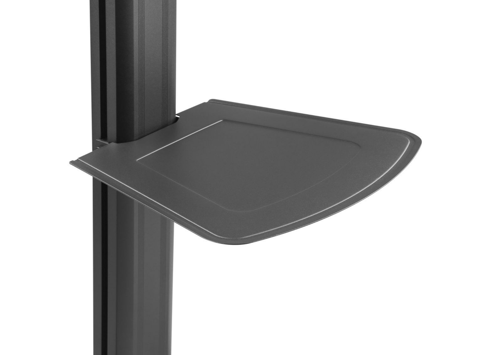 Vivolink Pro Mobile TV Stand with Shelf, Height Adjustable For Up To 65" Screens | VLFS3266C TV Mounts & Stands Vivolink