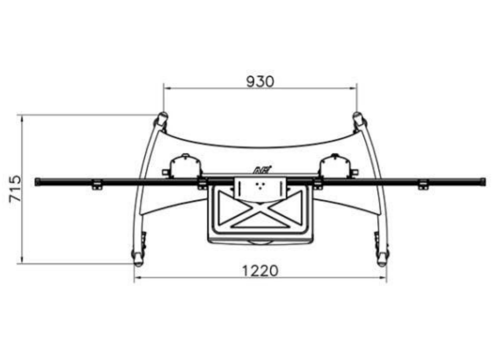 Vivolink Dual Screen Mobile Stand, For 40"-65" Displays | VLFS4065X2 Mobile Trolley Vivolink