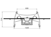 Vivolink Dual Screen Mobile Stand, For 40"-65" Displays | VLFS4065X2 Mobile Trolley Vivolink
