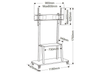 Vivolink Pro Mobile TV Stand For Large Displays, Max 150kg | VLFS4290 Monitor Mounts & Stands Vivolink