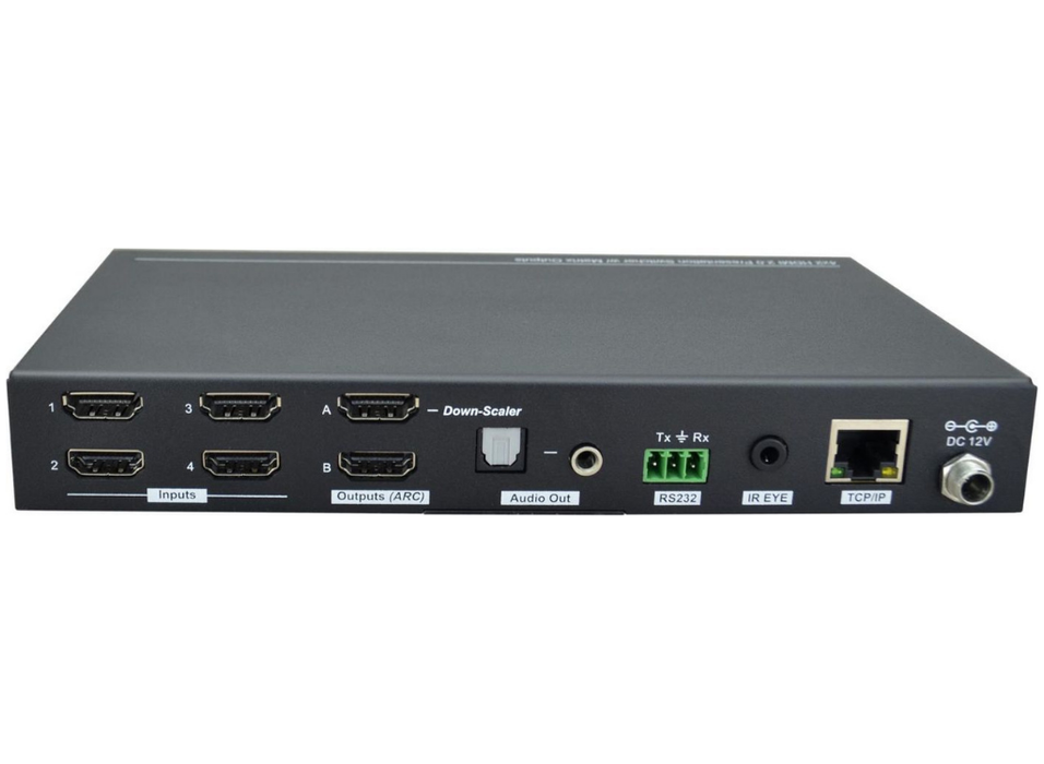 Vivolink HDMI 2.0 4x2 4K@60Hz 18Gbps HDCP 2.2 SPDIF | VLHDMIMAT4X2RS Vivolink AV Matrix Vivolink