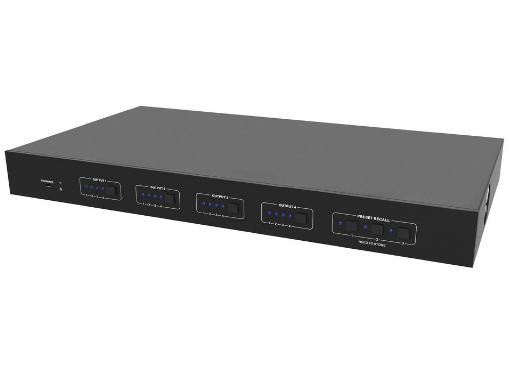 Vivolink Matrix Switcher 4x4 w/ 1 HDMI + 3 HDBaseT Out | VLHDMIMAT4X431 Matrix Switcher Vivolink