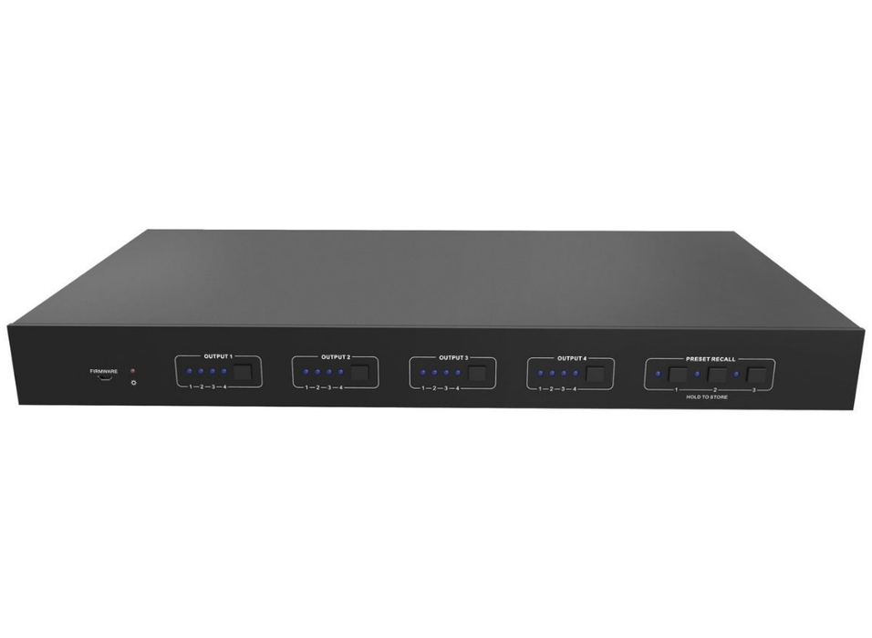 Vivolink Matrix Switcher 4x4 w/ 1 HDMI + 3 HDBaseT Out | VLHDMIMAT4X431 Matrix Switcher Vivolink