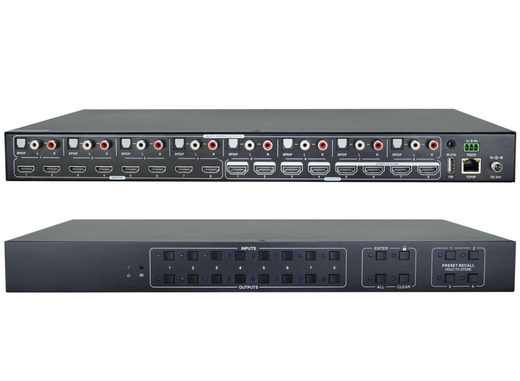 Vivolink HDMI 2.0 Matrix Switcher 8x8 | VLHDMIMAT8X8 Matrix Switcher Vivolink