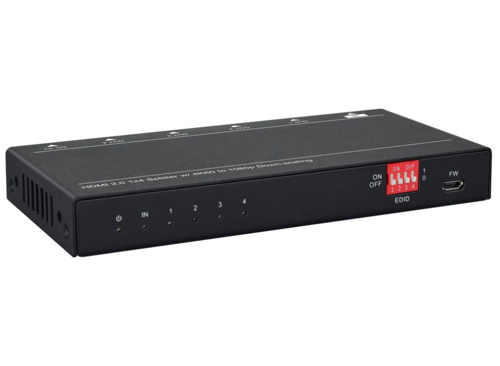 Vivolink 1x4 4K@60Hz HDMI Splitter | VLHDMISP1X4 Splitter Vivolink