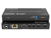 Vivolink 18Gbps HDBaseT KVM Extender Kit 4K60 (150m) with USB 2.0 | VLKVM150 AV Extender Vivolink