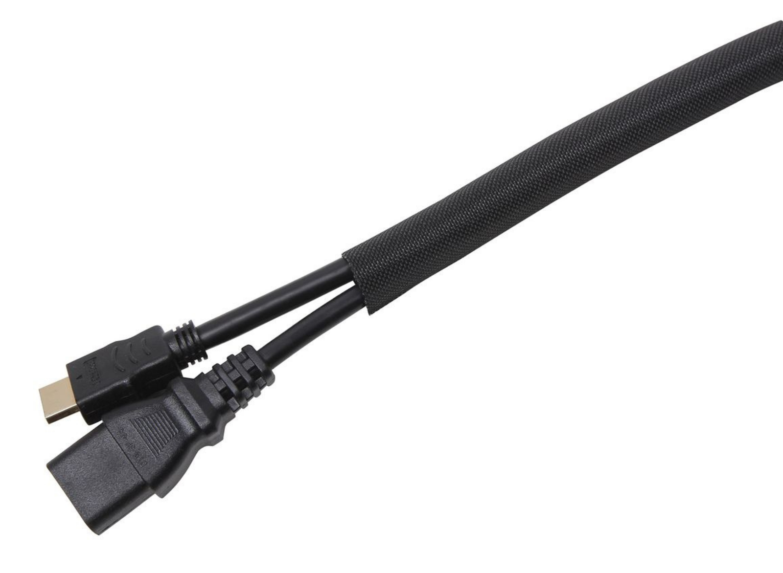 Vivolink Self-Wrapping Cable Sock, 25m Roll, Ø10mm, Black | VLSC102500B Cable Accessory Vivolink