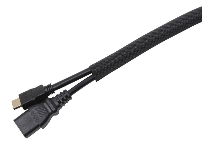 Vivolink Flexible Cable Sock Ø25mm Black, 25m Roll | VLSC252500 Cable Accessory Vivolink