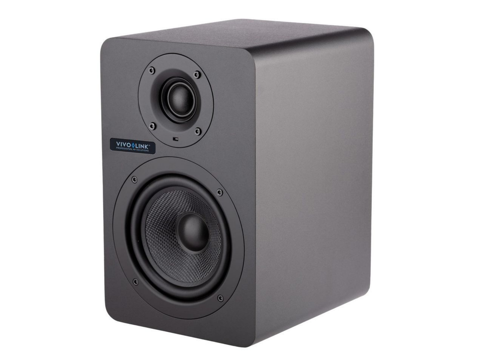 Vivolink Studio 70 Active 2-Way Bi-Amplified Speaker – Black | VLSP70 Loudspeaker Vivolink