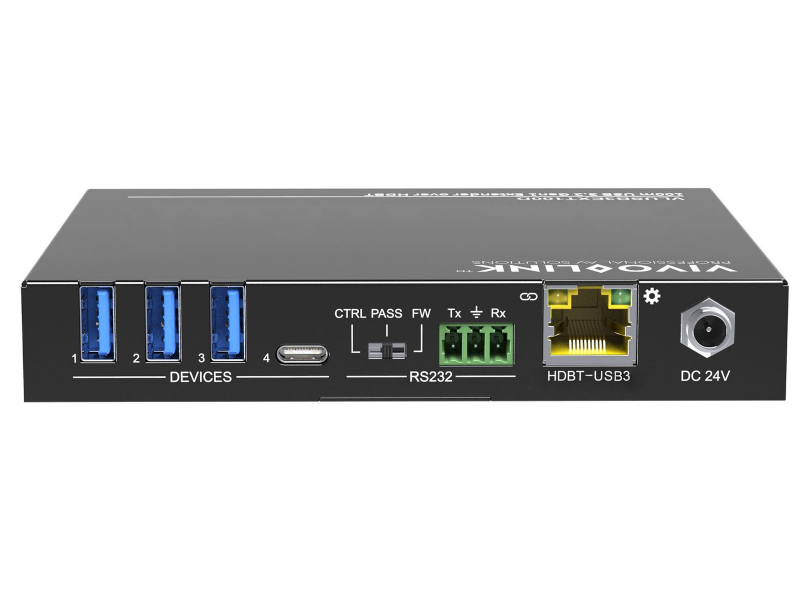 Vivolink 100m USB 3.2 Gen1 Extender over HDBaseT Receiver | VLUSB3EXT100D AV Extender Vivolink