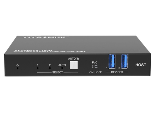 Vivolink 100m USB 3.2 Gen1 Extender over HDBaseT Host | VLUSB3EXT100H Vivolink KVM Extender Vivolink