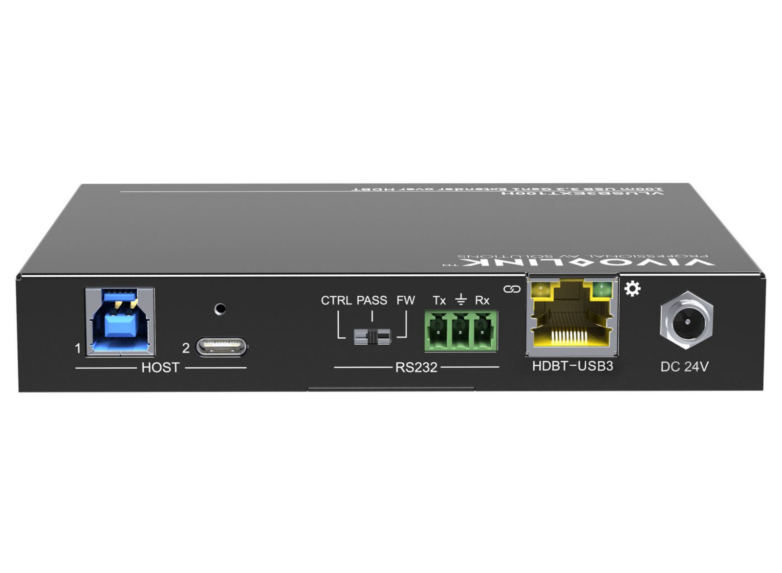 Vivolink 100m USB 3.2 Gen1 Extender over HDBaseT Host | VLUSB3EXT100H AV Extender Vivolink