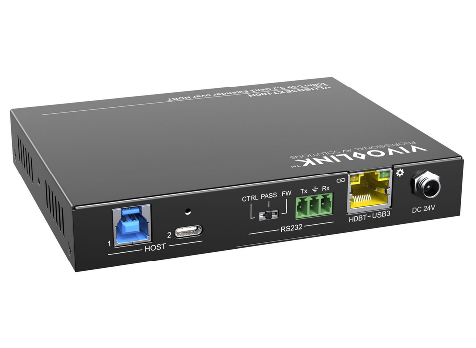 Vivolink 100m USB 3.2 Gen1 Extender over HDBaseT Host | VLUSB3EXT100H Vivolink KVM Extender Vivolink