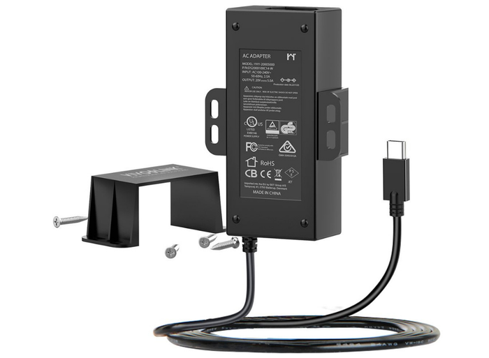 Vivolink USB-C 100W PD Power Adapter Include UK Power Cable | VLUSBCPWR100 Adapter / Converter Vivolink