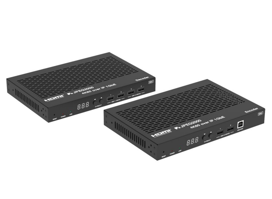 Vivolink JPEG2000 4K60 HDR AV over IP with KVM and eARC/ARC | VLVWIP2000-DEC Vivolink KVM Extender Vivolink