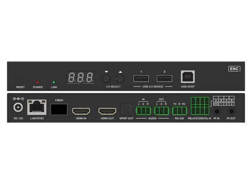 Vivolink JPEG2000 4K60 HDR AV-over-IP Encoder with KVM & eARC/ARC | VLVWIP2000-ENC Vivolink KVM Extender Vivolink