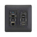 Aurora Multimedia VLX-TCW2V-C-B 4K Audio/Video Distribution WallPlate AV Extender Aurora