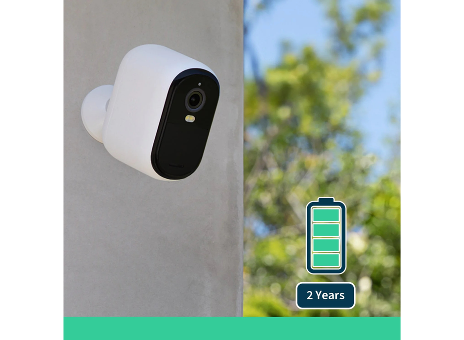Arlo Essential 2K XL Outdoor Security Camera - 2 Camera Kit | VMC3252-100EUS Security Cameras Arlo