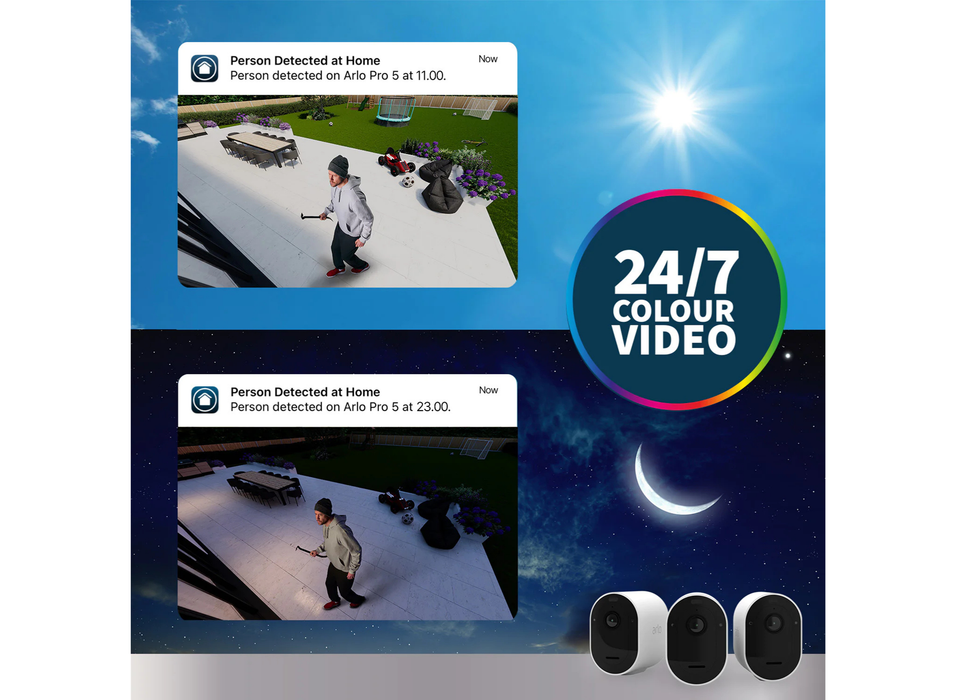 Arlo Pro 5 Outdoor Security Camera - 1 Camera Kit | VMC4060P-200EUS Security Camera Arlo