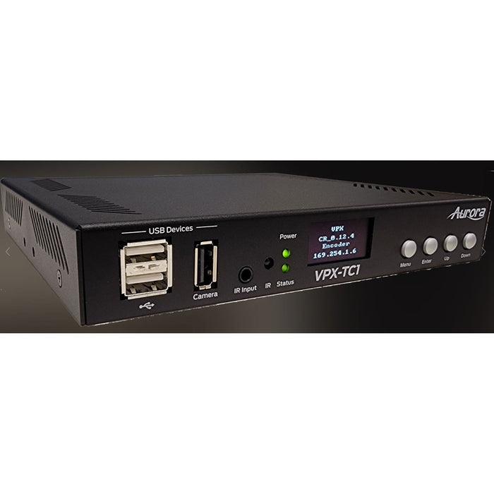 Aurora Multimedia VPX-TC1-LT Next-Gen 4K30 4:4:4 1Gbps AV-over-IP Transceiver Box AV Extender Aurora