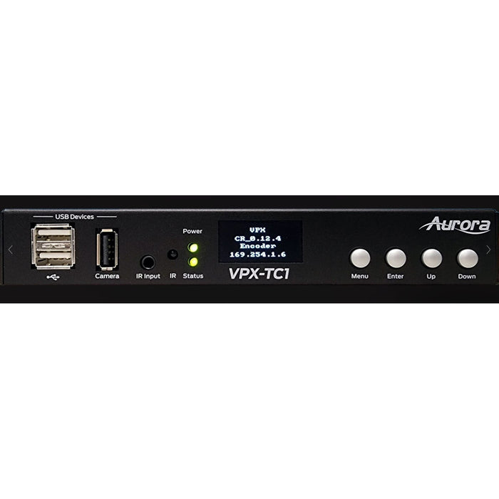 Aurora Multimedia VPX-TC1-LT Next-Gen 4K30 4:4:4 1Gbps AV-over-IP Transceiver Box AV Extender Aurora