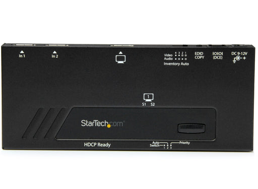 Startech 2-Port HDMI Automatic Video Switch 4K with Fast Switching TAA | VS221HD4KA Video Switches Startech