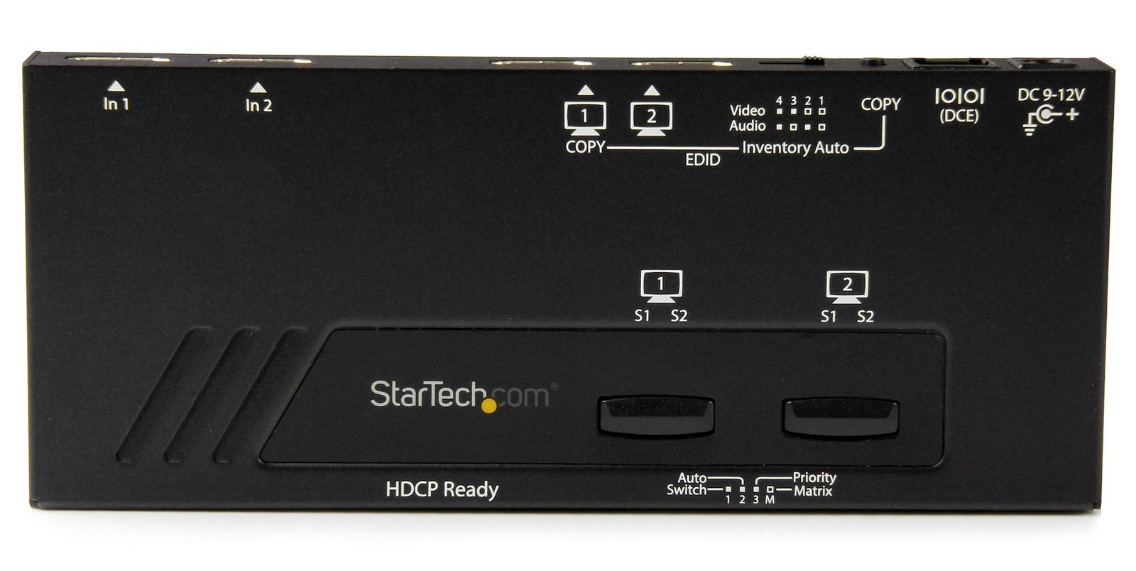 Startech VS222HD4K 2x2 HDMI Matrix Switch with 4K Fast Switching and Auto-Sensing | TAA Video Switch Startech