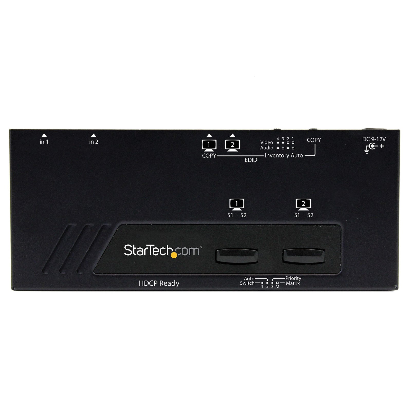 StarTech VS222HDQ 2x2 HDMI Matrix Switch w/ Automatic and Priority Switching | 1080p | TAA Video Switch Startech