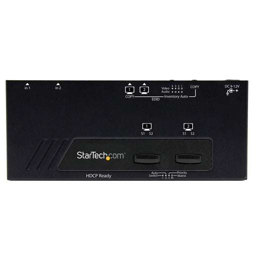 StarTech VS222HDQ 2x2 HDMI Matrix Switch w/ Automatic and Priority Switching | 1080p | TAA Video Switches Startech