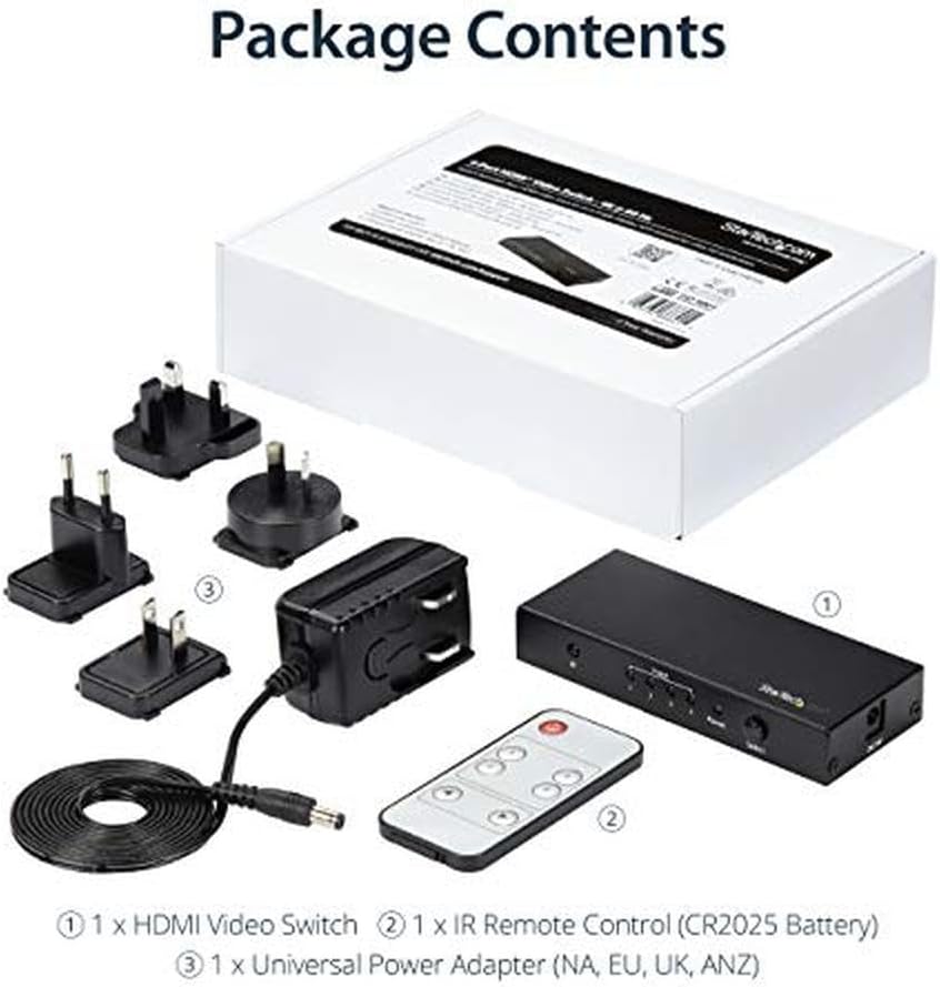 Startech 4K 60Hz 4-Port HDMI Automatic Switch | VS421HD20 Video Switch Startech